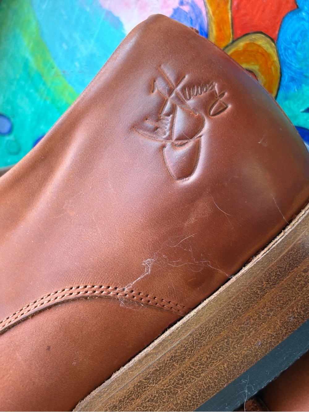 John Fluevog Brown Leather Derby Shoes - Picture 7 of 7